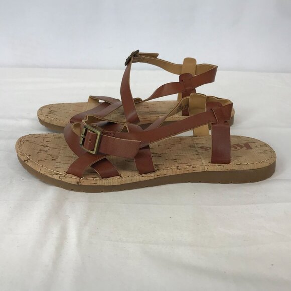 KORKS KORK EASE ~ WOMENS 6.5 ~ TAN STRAPPY SUMMER SANDAL - Picture 4 of 8